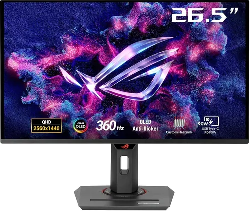 ASUS ROG Strix OLED XG27ACDNG 67.32cm WQHD Monitor - Gaming Monitor mit 2560 x 1440 Pixel Auflösung und OLED-Technologie für beeindruckende Farben und Kontraste, ideal für Gamer.