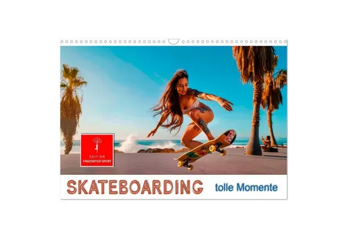 Skateboarding - Tolle Momente Wandkalender 2026 - DIN A3 quer, 14 Seiten voller faszinierender Skateboarding-Momente. Ideal als Geschenk oder zur Verschönerung Ihres Raumes. Qualität von Calvendo.