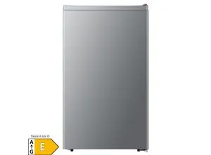 PKM KHKS93ESI Kühlschrank silber 94L Freistehend - Kühlschrank mit 94L Volumen und Kaltlagerfach, energieeffizient mit nur 86 kWh/Jahr und extrem leise mit 36 dB - ideal für kleine Räume.