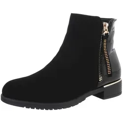Ital-Design Damen Elegant Stiefelette - Blockabsatz Schwarz 37 EU - Wanderschuhe mit elegantem Design, ideal für stilvolle Auftritte. Der bequeme Blockabsatz und der praktische Reißverschluss sorgen für perfekten Tragekomfort.