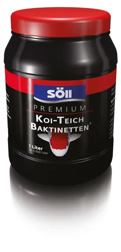 Söll Premium Koi-Teich Baktinetten 1 L für bis 5000L Teichpflege Lebendbakterien