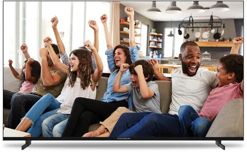 Thomson 55UG4S14 Schwarz LED-Fernseher, 55 Zoll, 4K Ultra HD, Smart TV - Fernseher mit 4K Ultra HD, 55 Zoll QLED-Bildschirm für beeindruckende Bildqualität und Smart TV-Funktionen für endlosen Streaming-Spaß.