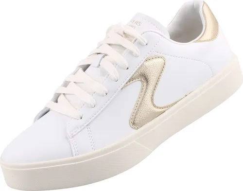 Skechers Damen Sneakers, White, 41 EU - Damen-Sneaker aus hochwertigem Synthetikleder, bequem und stylisch für den Alltag.