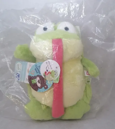 S156 - Nici - Classic Bear -47613 Frosch mit biegbarer Zunge sitzend - NEU