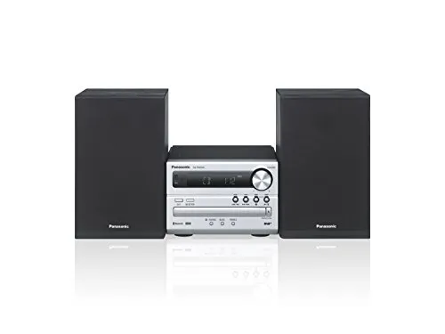 Panasonic SC-PM254EG-S Micro HiFi-System - Kompakte Mini-HiFi-Anlage mit 20 Watt RMS, Bluetooth und DAB+ für vielseitigen Musikgenuss – ideal für Zuhause.