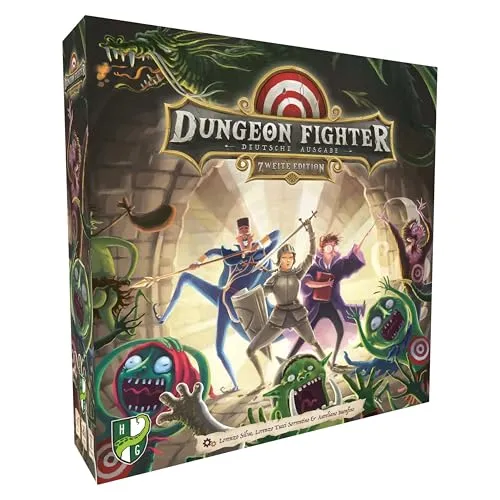 Dungeon Fighter 2.Edition - Lorenzo Silva | Spiel | Deutsch (2024) - Gesellschaftsspiel voller absurdem Spaß und Körpereinsatz, ideal für Familien und Freunde, von Horrible Guild und HeidelBÄR Games.