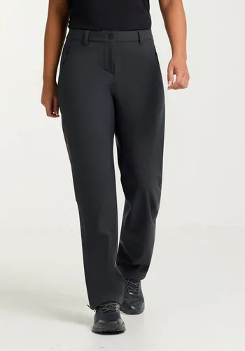 JACK WOLFSKIN TREK TERRAIN PANTS W - Damen Trekkinghose - Wanderhosen aus wetterfestem TEXASHIELD PRO, ideal für Herbst- und Winterabenteuer. Mit vielseitigen Reißverschlüssen für individuelle Passform und angenehmem Micro-Suede-Futter.