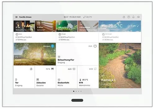 Busch Jaeger ST/U10.1.11-811 SmartTouch 10 Weiß - 10-Zoll Touchpanel für intelligente Hausautomation, ideal für Wohnanwendungen, Hotels und Gewerbe. Steuern Sie Ihr KNX- oder Busch-free@home-System mit nur einem Gerät!