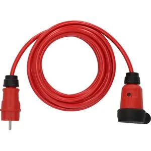 Professional Verlängerungskabel VQ 1110 IP44, 5m rot H07BQ-F 3G1,5 - Kabel & Leitungen – Extrem abriebfestes Verlängerungskabel mit IP44-Schutz, ideal für Baustellen und den Außeneinsatz bei Temperaturen bis -40 °C.