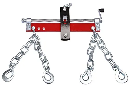 Herkules Werkzeuge Balancierer Traverse Motorheber Positionierer 1500 LBS für Schneemobil, Rot, Stahl, Vorder/Hinter