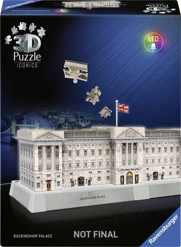 3D Puzzle Iconics: Buckingham Palace mit Licht