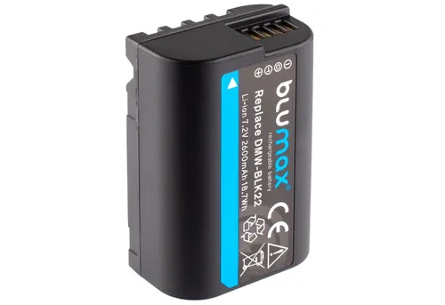 Blumax Akku passend für Panasonic DMW-BLK22 2250mAh 7,4V Kamera-Akku