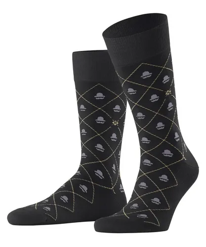 Burlington Socken Moustache & Hat (1-Paar) mit Argyle-Muster & All-Over Motiven