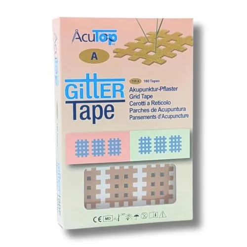 AcuTop Gitter Tapes – gezielte und sanfte Unterstützung nach dem Prinzip der Akupunktur (Beige, Typ A)