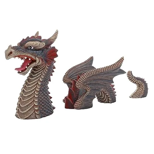HOBBY Aquariendeko Red Dragon Drachenfigur - Aquarien Zubehör mit einzigartiger Drachenfigur, die jedes Aquarium in ein fantastisches Unterwasserreich verwandelt.