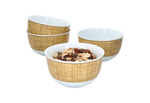 Ritzenhoff & Breker Servierschale 4er Set Schale tief Gelb Brazil 14cm Ritzenhoff & Breker - 409338, Porzellan