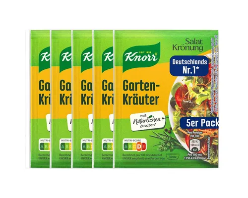 Knorr Salatkrönung Garten Kräuter Dressing 5x 8g