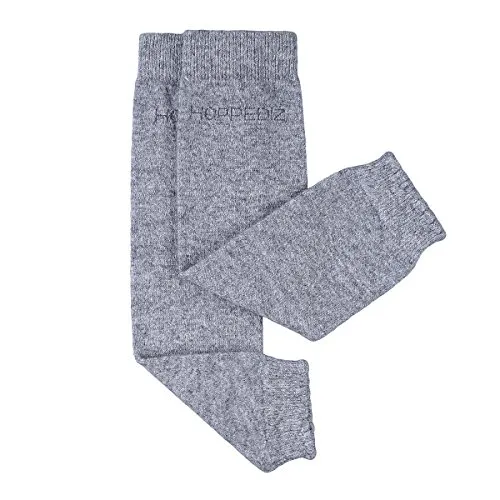 Hoppediz Babystulpen aus Kashmir/Merinowolle, Baby Leg Warmers, Einheitsgröße, grau melange