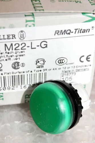 Stück MOELLER Leuchtmeldevorsatz´Typ:M22-L-G flach, grün     NEU 1