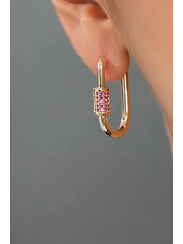 Heliophilia Creolen mit Edelsteinen, Gold, Damen