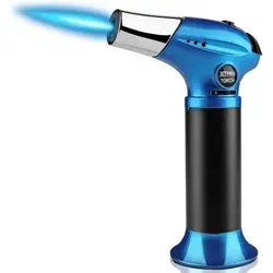 JETPRO Butan Fackel Küche Feuerzeug mit Einstellbarer Flamme - Nachfüllbare Butan Fackel für präzises Entzünden in der Küche. Einstellbare Flamme für perfekte Ergebnisse beim Kochen, Grillen und Karamellisieren. Sicherheitsschloss verhindert versehentliche Zündungen.