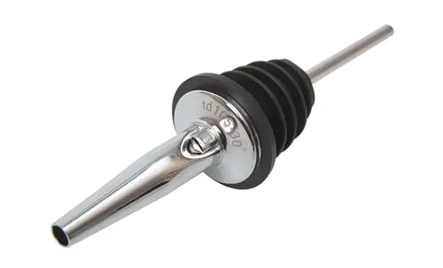 Beaumont Tom Dyer TD105-30 Professionelles Spirituosenausgießer-Set - Weinverschlüsse & -ausgießer, 12er-Pack für präzises Ausgießen von Spirituosen mit mittlerer Geschwindigkeit und aus hochwertigem verchromtem Messing für lange Haltbarkeit.