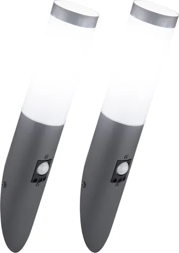 2er Set Wand Fackeln mit Bewegungsmelder