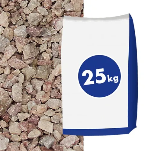 Marmorsplitt Tiroler Rot 8-16mm 25kg Sack