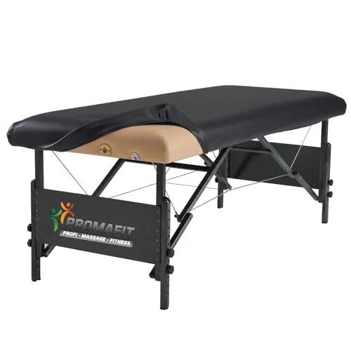 PROMAFIT Massageliegenbezug Lederüberzug in schwarz von Promafit