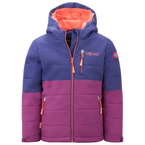 Trollkids Kid's Hemsedal Snow Jacket XT in lila von TROLLKIDS