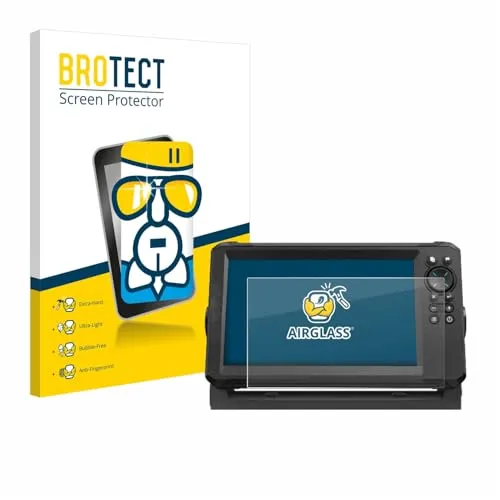 BROTECT Schutzglas Folie für Lowrance Eagle 9 Panzer Schutzfolie Glas [Extrem Kratzfest 9H, Anti-Fingerprint, Ultra-Transparent]