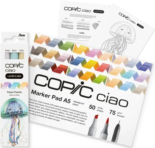 COPIC Marker ciao 'LAYER & MIX Starter Set', Pastell 3