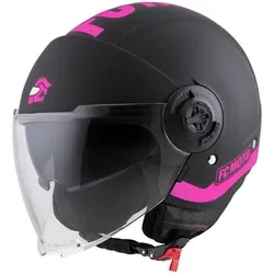 FC-Moto Ralgo Jethelm, schwarz-pink, Größe XS für Frauen in pink von FC-Moto