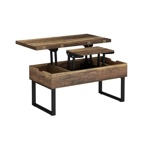 Vicco Couchtisch Lifty, Eiche rustikal, 100 x 50 cm – Flexibler Wohnzimmertisch mit Liftfunktion - Der Vicco Couchtisch Lifty vereint Stil und Funktionalität. Mit seiner Liftfunktion und cleverem Stauraum ist er der ideale Begleiter für gesellige Abende und vielseitige Nutzung. Genießen Sie Flexibilität in Ihrem Wohnzimmer!