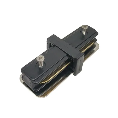 EDO - SEVA Schienensystem Rail - Längsverbinder I für Decken-Stromschiene Schwarz - Verlängerung für 1-phasige Lichtschiene - SEVA I Connector, Schienenbeleuchtung für Wohnzimmer Schlafzimmer