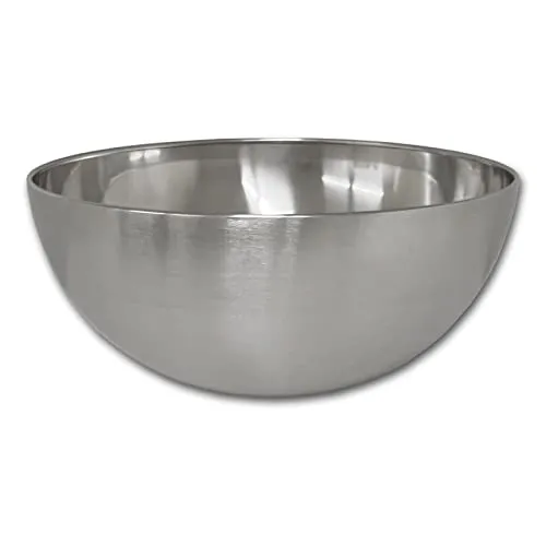HAC24 Schüssel Edelstahl Ø20 cm Servierschüssel Rührschüssel Edelstahlschüssel 1,75 l Snackschüssel Küchenschüssel Servierschale