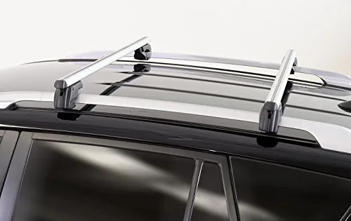 Alu Relingträger Sherman 120 kompatibel mit Skoda Karoq ab 18 Dachträger bis Schloss