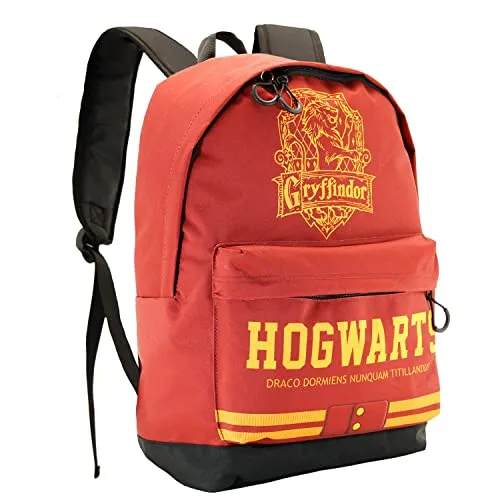 Harry Potter Gryffindor-Fan Rucksack - Tagesrucksack in Rot mit 22 L Kapazität, ideal für Fans und ausgestattet mit verstellbaren, gepolsterten Schultergurten für optimalen Tragekomfort.