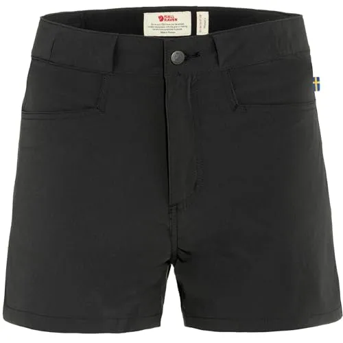 Fjällräven Damen High Coast Lite Shorts, Black, 48