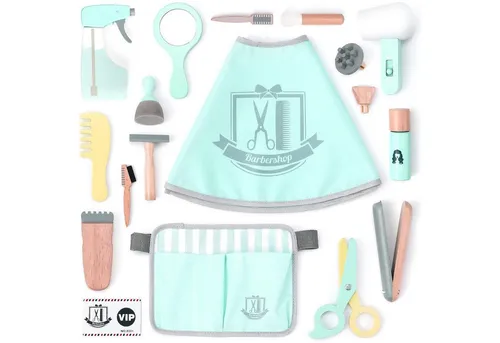 Esun Spielzeug-Frisierkoffer Kinder Holz