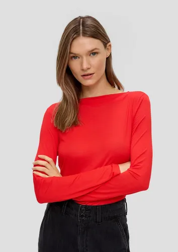 s.Oliver Langarmshirt T-Shirt Leicht durscheinendes Longsleeve