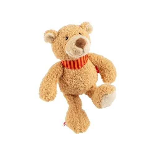 SIGIKID 43254 Bär Gildehard Günsburg S, Plüsch, Kuscheltier, Stofftier, kuschelweich, Podcast-Held, ab 3 Monaten