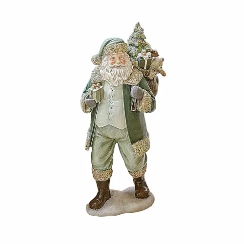 Loberon Deko-Weihnachtsmann Douilly in grün von LOBERON