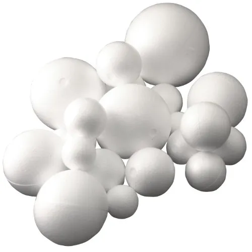 Unbekannt Styroporkugel, 15 cm, weiß, Vollmaterial