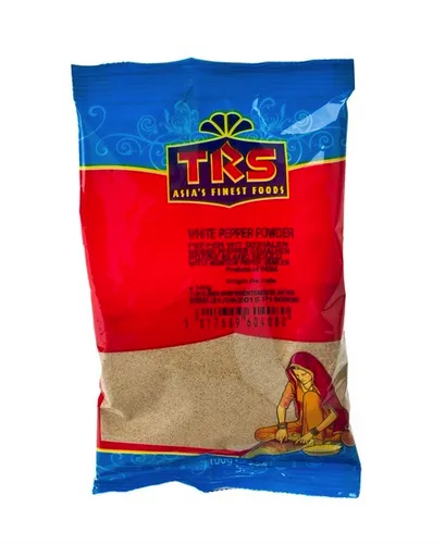 TRS gemahlener weißer Pfeffer 100 g zum Würzen von Suppen und Brühen