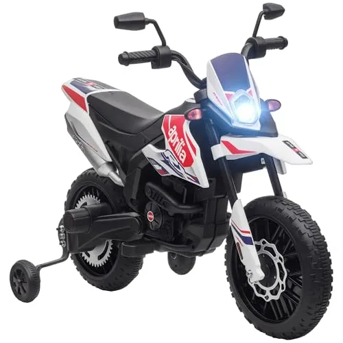 AIYAPLAY Kinder Elektro-Motorrad Aprilia 12V