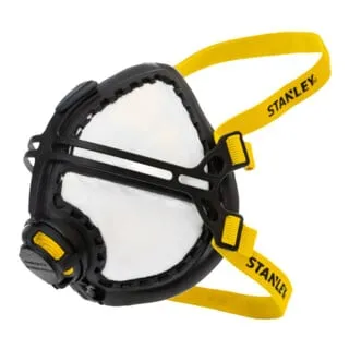 Stanley Halbmaske Lite Pro FFP3 RD für optimalen Tragekomfort - Halbmaske mit Ausatemventil und Unterkinnhalt, ideal für Brillenträger. Hergestellt aus hautfreundlichem EPDM, sorgt für angenehmes Tragen und passt sich gut an. Perfekt für den professionellen Einsatz.