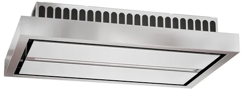 Baumann Aura 90 WGL Deckenhaube 90cm Weißglas Edelstahl EBM Motor