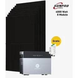 Balkonkraftwerk MAX Pro 4000 Watt – Komplettset mit Speicher