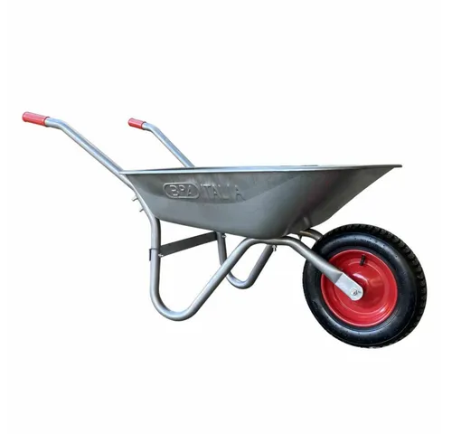 Generic Schubkarre 85 L - Robuste & leichte Transportlösung - Schubkarre mit 85 L Fassungsvermögen, aus verzinktem Stahl für Korrosionsschutz. Leicht mit 12 kg und einfach zu montieren, ideal für Garten- und Bauprojekte.